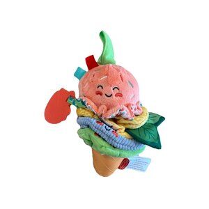 MELISSA & DOUG Ice Cream Plush Take-Along Pull Toy Teether Vibrating